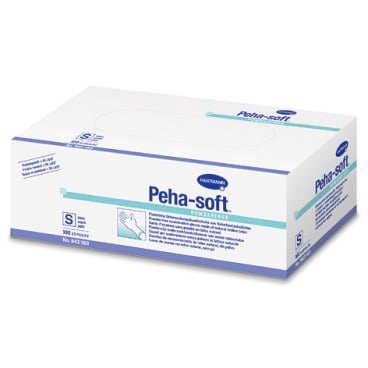 Peha-soft® powderfree Einmalhandschuhe, Latex, ungepudert 1 Karton = 10 Packungen = 1000 Stück, Größe M - Bild-Darstellung des Produktes 1