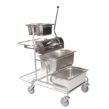 Floorstar RRW 3 ES PATENT Reinraumwagen, Edelstahl Fassungsvermögen: 2 x 120 Liter - Bild-Darstellung des Produktes 1