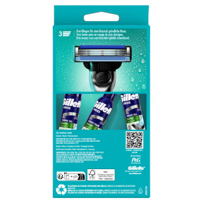 Gillette Mach3 Rasierapparat, mit 1 Ersatzklinge 1 Packung = 1