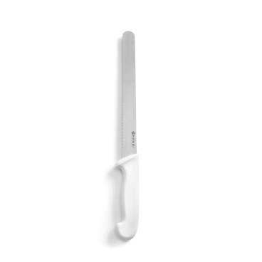 HENDI Brotmesser Wellenschliff, Kunststoffgriff weiß 1 Messer, Klingenlänge: 25 cm - Bild-Darstellung des Produktes 1