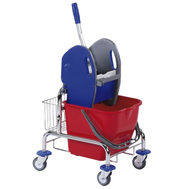 Einfachfahrwagen Floorstar 25 l mit Korb SOLID, verchromt EFA 25 K - Bild-Darstellung des Produktes 1