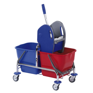 Floorstar Doppelfahrwagen 2 x 25 l SOLID, verchromt DOFA 25 - Bild-Darstellung des Produktes 1