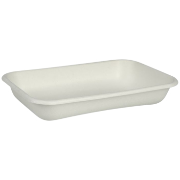 ABENA® Schale, Bagasse, weiß 1 Packung = 50 Stück, Fassungsvermögen: 950 ml - Bild-Darstellung des Produktes 1