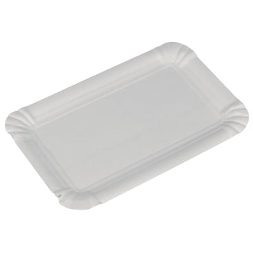 ABENA® Pappteller, Eckig, 10,5 x 16,5 cm 1 Karton = 12 Packungen à 250 Stück - Bild-Darstellung des Produktes 1