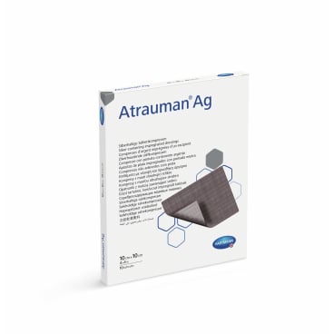 Atrauman® Ag silberhaltige Salbenkompresse, steril 1 Packung = 10 Stück, einzeln verpackt, Maße: 10 x 10 cm - Bild-Darstellung des Produktes 1