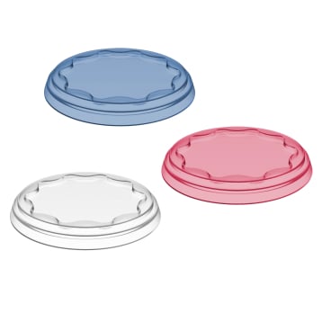 Koziol Frischhaltedeckel FRESH, 3-teilig 1 Set = 1x blau, 1x weiß, 1x rot - Bild-Darstellung des Produktes 1