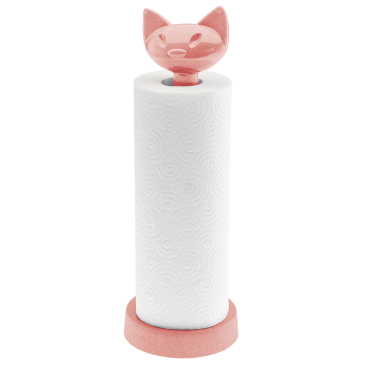 Koziol Küchenrollenhalter MIAOU, Abrollstopp Farbe: koralle - Bild-Darstellung des Produktes 1