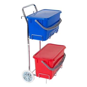 Floorstar TD 22 SOLID Moppboxsystem-Wagen Kunststoff, verchromt Maße (B x L x H): 50 x 56 x 100 cm - Bild-Darstellung des Produktes 1