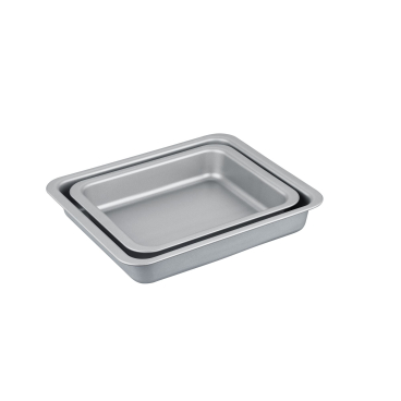 Berndes Auflaufform Set, 2-teilig, Aluminium – 1 Set = 1 Auflaufform: 24 x 20 cm, 1 Auflaufform: 29 x 25 cm