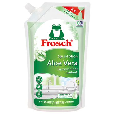 Frosch Aloe Vera Spülmittel, fettlösend 1 Karton = 8 Nachfüllbeutel à 800 ml - Bild-Darstellung des Produktes 1