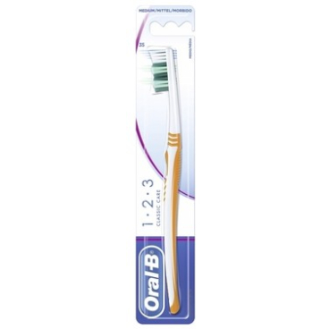 Oral-B 1,2,3 Classic Care Zahnbürste 1 Zahnbürste, Bürstenkopfgröße 35, Härtegrad Mittel - Bild-Darstellung des Produktes 1