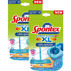 Spontex Express System+ XL Ersatzbezüge, waschbar bis 60 °C 1 Packung ...