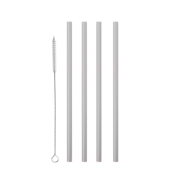 Metaltex Strohhalme, Kunststoff – 1 Packung = 12 Stück, transparent