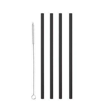 Metaltex Strohhalme, Kunststoff 1 Packung = 12 Stück, schwarz - Bild-Darstellung des Produktes 1