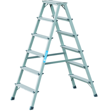 Zarges Scana B Stufen-Stehleiter 2 x 6 Stufen, senkrechte Höhe: 130 cm - Bild-Darstellung des Produktes 1