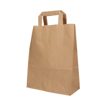 Verive Papiertüte mit Henkel, 22 x 10 x 28 cm, braun 1 Karton = 250 Stück - Bild-Darstellung des Produktes 1