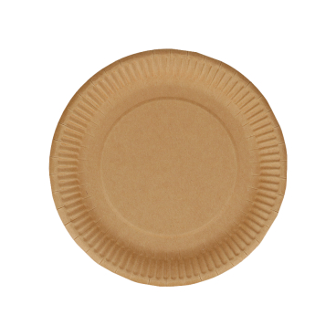 Verive Pappteller braun, rund Ø 26 cm 1 Karton = 8 Packungen à 50 Stück - Bild-Darstellung des Produktes 1