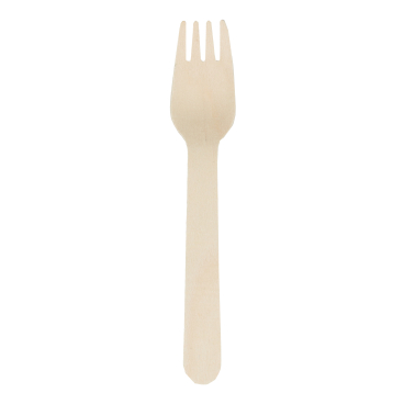 Verive Holzgabel Einwegbesteck, gewachst, 16 cm 1 Packung = 100 Stück - Bild-Darstellung des Produktes 1