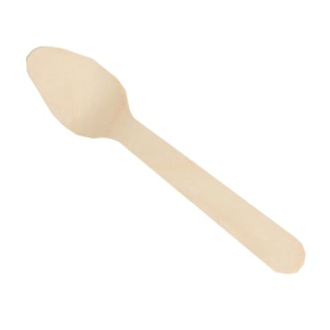 Verive Teelöffel Einwegbesteck, Holz, gewachst, 11 cm 1 Packung = 100 Stück - Bild-Darstellung des Produktes 1