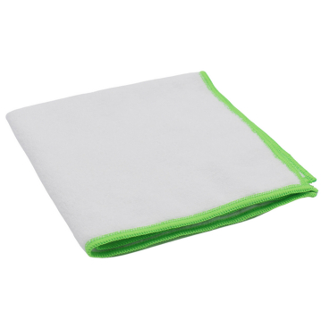 De Witte Recycelt Soft 83 Mikrofasertuch, 300 g/m² 1 Packung = 5 Tücher, Farbe: grün/weiß - Bild-Darstellung des Produktes 1
