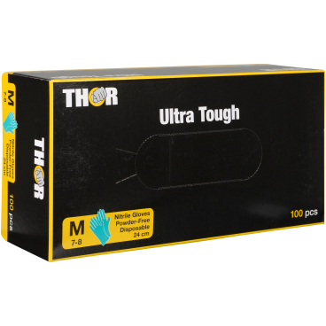 ABENA® Thor Ultra Tough Einmalhandschuhe, Nitril, grün 1 Packung = 100 Stück, Größe M - Bild-Darstellung des Produktes 1