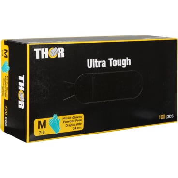 ABENA® Thor Ultra Tough Einmalhandschuhe, Nitril, grün 1 Karton = 10 Packungen à 100 Stück, Größe M - Bild-Darstellung des Produktes 1