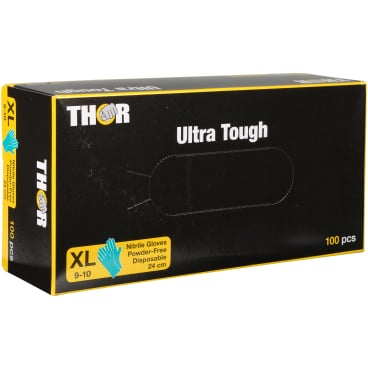 ABENA® Thor Ultra Tough Einmalhandschuhe, Nitril, grün 1 Packung = 100 Stück, Größe XL - Bild-Darstellung des Produktes 1
