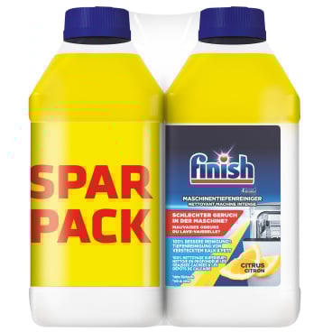 Finish Calgonit Maschinenpfleger 2 Phasen Sparpack = 2 x 250 ml - Flasche, Citrus - Bild-Darstellung des Produktes 1