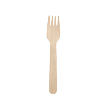 Greenbox Holzgabel Einwegbesteck, 16 cm 1 Packung = 100 Stück - Bild-Darstellung des Produktes 1
