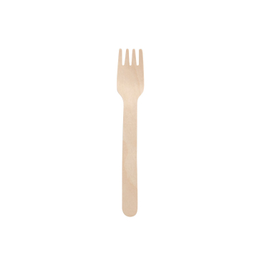 Greenbox Kuchengabel Einwegbesteck, Holz, 14 cm 1 Karton = 10 Packungen à 100 Stück - Bild-Darstellung des Produktes 1