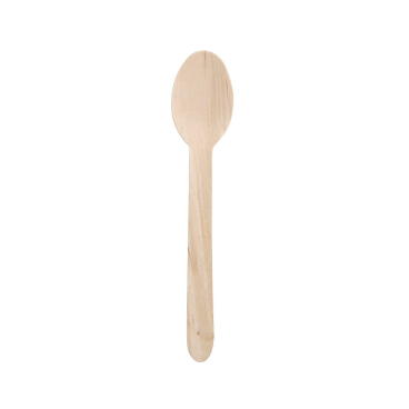 Greenbox Esslöffel Holz, Einwegbesteck, biobeschichtet, 16 cm 1 Karton = 10 Packungen à 100 Stück - Bild-Darstellung des Produktes 1