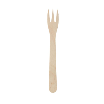 Greenbox Pommesgabel Einwegbesteck, XL, Holz, 17,5 cm 1 Karton = 100 Packungen à 100 Stück - Bild-Darstellung des Produktes 1