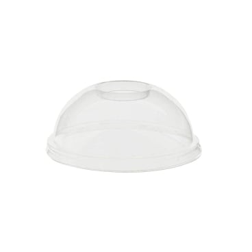 Greenbox Dombecher Deckel, rPET, Ø 9,5 cm 1 Packung = 100 Stück, Halmloch - Bild-Darstellung des Produktes 1