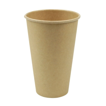 Greenbox Pappbecher für Heißgetränke, 400 ml, Ø 9 cm, ungebleicht 1 Karton = 20 Packungen à 50 Stück - Bild-Darstellung des Produktes 1