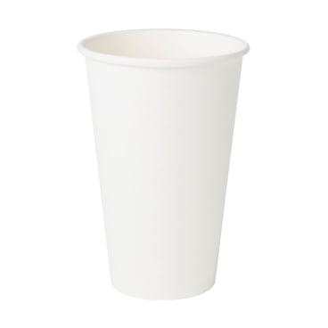 Greenbox Pappbecher für Heißgetränke, 400 ml, Ø 9 cm, weiß 1 Karton = 20 Packungen à 50 Stück - Bild-Darstellung des Produktes 1