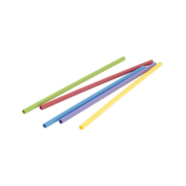 Greenbox Trinkhalme Papier, 20 cm, Ø 0,6 cm 1 Packung = 200 Stück, Farbe: bunt - Bild-Darstellung des Produktes 1