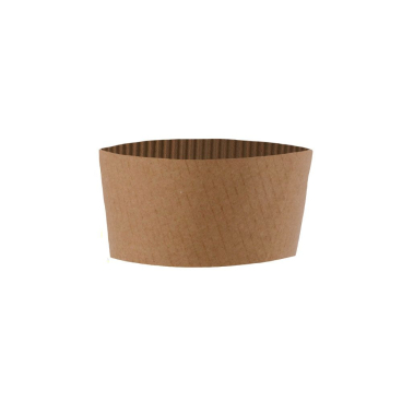 Greenbox Bechermanschetten Verbrühschutz für Kaffeebecher, braun 1 Karton = 10 Packungen à 100 Stück, für 150, 200, 250 ml - Bild-Darstellung des Produktes 1