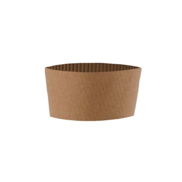 Greenbox Bechermanschetten Verbrühschutz für Kaffeebecher, braun 1 Packung = 100 Stück, für 300/400 ml Pappbecher - Bild-Darstellung des Produktes 1