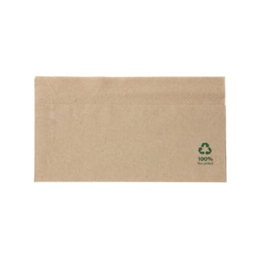 Greenbox Servietten ungebleicht, 32 x 32 cm, 1/8 Falz, 1-lagig 1 Packung = 500 Stück - Bild-Darstellung des Produktes 1