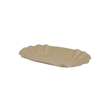 Greenbox Pommesschale, braun, oval 1 Packung = 250 Stück - Bild-Darstellung des Produktes 1