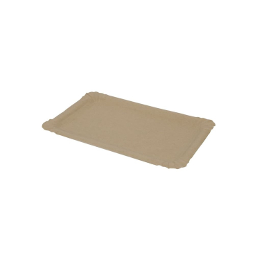 Greenbox Pappteller, braun, rechteckig 1 Packung = 250 Stück, Maße (L x B): 20 x 13 cm - Bild-Darstellung des Produktes 1