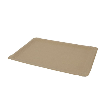 Greenbox Pappteller, braun, rechteckig 1 Packung = 250 Stück, Maße (L x B): 27 x 18,5 cm - Bild-Darstellung des Produktes 1