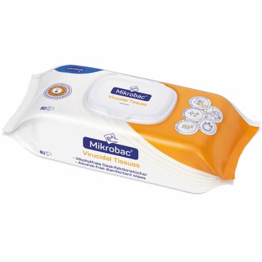 Bode Mikrobac® Virucidal Tissues Desinfektionstücher 1 Flow-Pack = 80 Tücher - Bild-Darstellung des Produktes 1