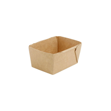 Greenbox Feinkostschalen, 250 ml, braun, rechteckig 1 Karton = 5 Packungen à 100 Stück - Bild-Darstellung des Produktes 1