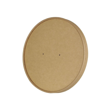 Greenbox Karton-Membran Schalendeckel, braun, Ø 18,5 cm 1 Karton = 12 Packungen à 25 Stück - Bild-Darstellung des Produktes 1