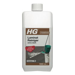 HG International B.V. HG Produkt 74, Laminat Reiniger, extra stark, Kraftvolle Laminatreiniger für alle Laminatböden, 1 Liter - Flasche 134100105