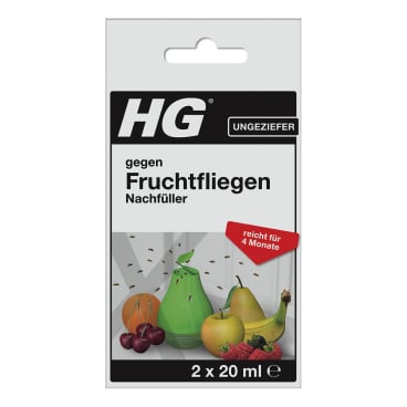 HG gegen Fruchtfliegen 1 Packung = 2 x 20 ml - Nachfüller - Bild-Darstellung des Produktes 1