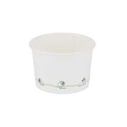 GREENBOX Tazza di carta riciclabile caffè bianco con icona EcoUp© e GREENBOX Tazza di carta riciclabile caffè bianco con icona EcoUp© e
