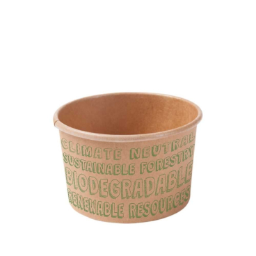 Greenbox Eisbecher EcoUp© Einwegbecher aus Pappe, 150 ml 1 Karton = 20 Packungen à 50 Stück - Bild-Darstellung des Produktes 1