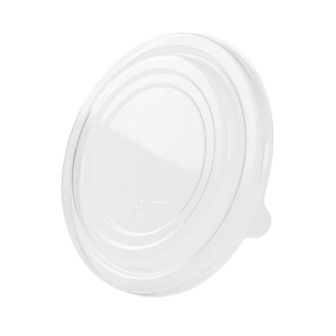 Greenbox Schalendeckel, PLA, transparent, rund 1 Karton = 6 Packungen à 50 Stück, Ø 15 cm - Bild-Darstellung des Produktes 1